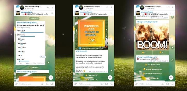 Pubblicazioni su canale telegram