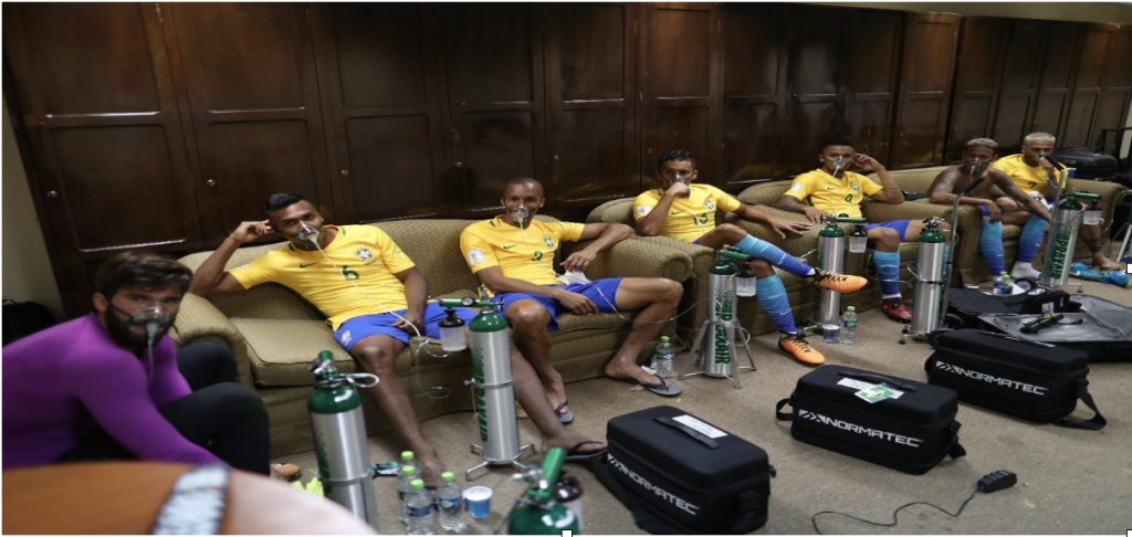 giocatori brasile carenza ossigeno in bolivia