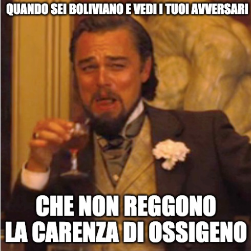 meme carenza ossigeno avversari bolivia
