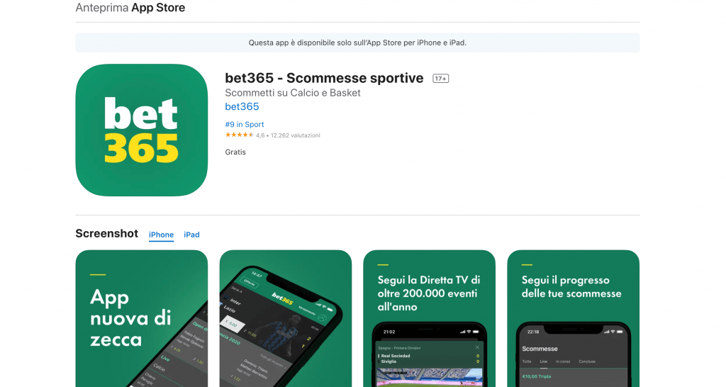 app store bet365