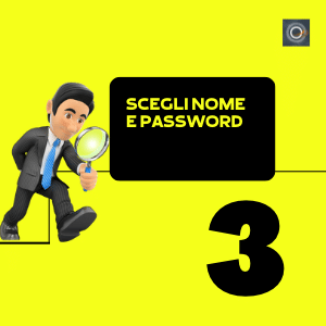 omino che pensa al nome utente e alla password per accedere al suo conto snai