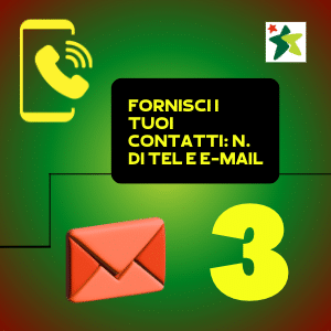immagine step 3: fornisci i tuoi contatti