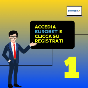 step 1 accedi a eurobet