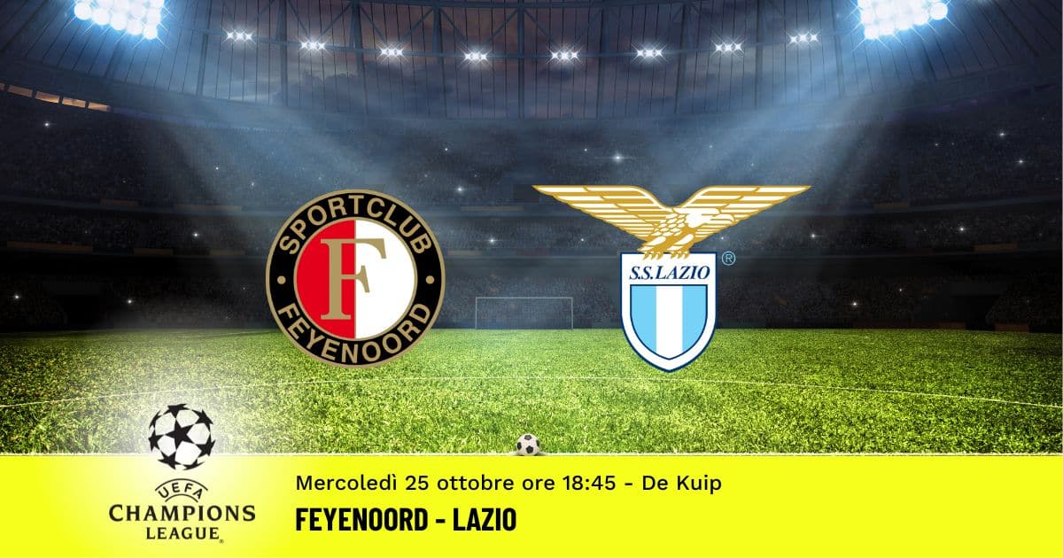 feyenoord-lazio-champions-league-25-ottobre-2023 feyenoord-lazio-champions-league-25-ottobre-2023