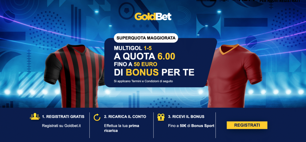 MILAN ROMA MULTIGOL 1-5 QUOTA 6